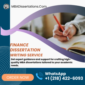 Finance Dissertation Writing Service